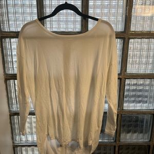 White Blouse with zipper back